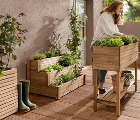 Schodový vyvýšený záhon s 3 úrovňami »Tinus«