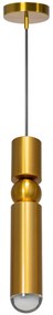 Toolight - Závesná kovová stropná lampa 1xG9 45W APP470-1CP, zlatá, OSW-00904