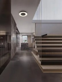 LED stmievateľné čierno-biele dizajnové stropné svietidlo Epos 40