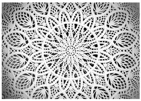Artgeist Fototapeta - White Mandala Veľkosť: 150x105, Verzia: Standard