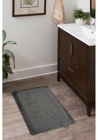 Antracitová kúpeľňová predložka 60x100 cm Enjoy – Foutastic