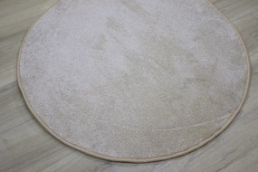 Vopi koberce Kusový koberec Capri Lux cream kruh - 100x100 (priemer) kruh cm