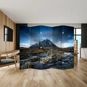 Paraván - Hora a rieka (210x170 cm)
