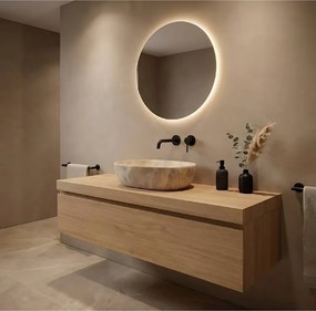 Rea Amelia, umývadlo na dosku 480x345x135 mm, imitácia kameňa Savana Matt, REA-U3000