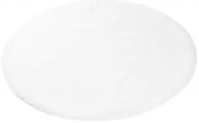 Koberec RABBIT FUR biely kruh