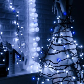 Vianočné svetielka vonkajšie FLASH studená biela 1000 LED