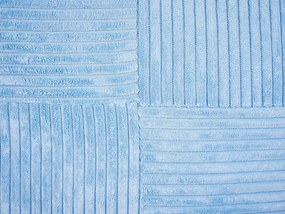 Sada 2 menčestrových vankúšov 43 x 43 cm modrá MILLET Beliani