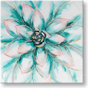 Maľovaný obraz na stenu KVETY  70x70 cm