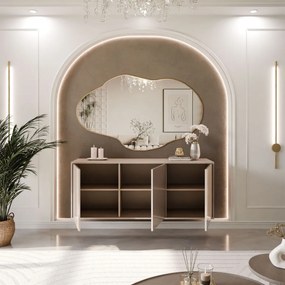 ZÁVESNÁ KOMODA ALWIN KAŠMÍR VYSOKÝ LESK 154 cm