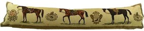 Béžový gobelinový dlhý vankúš s koňmi Horses - 90*15*20cm