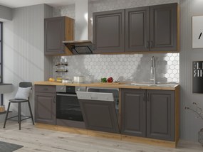 Horná kuchynská skrinka Sheila 60 G 90 1F (dub artisan + grafit). Vlastná spoľahlivá doprava až k Vám domov. 1040903