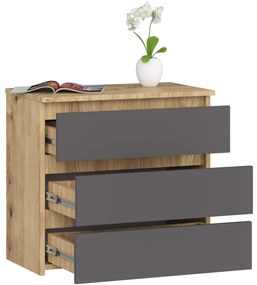 Komoda CL3 60 cm dub artisan/grafitově šedá