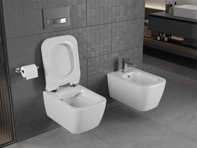 Závěsný WC set MEXEN STELLA 35 cm s prkénkem SLIM GRED bílý