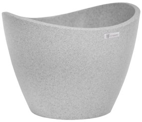 Šedý kvetináč Grapano Rondi, ø 23,3 cm