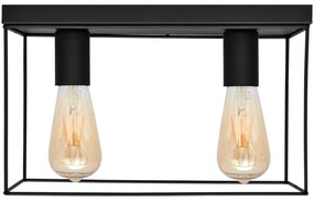 Stropné svietidlo FINN 2xE27/15W/230V čierna