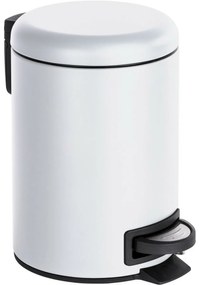 Wenko Pedálový odpadkový kôš Leman 3 l, biela, 3 l