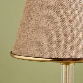 Stolná lampa AYD 1xE27/40W/230V béžová/zlatá