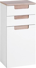 XXXLutz SPODNÁ SKRINKA, biela, dub sonoma, biela, 40/79/27 cm Held - Kúpeľňové skrinky - 000307006613