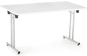 Skladací stôl Impress 140 x 80 cm, biela