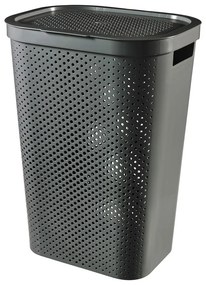 Tmavosivý kôš na bielizeň Curver Infinity Hamper, 60 l