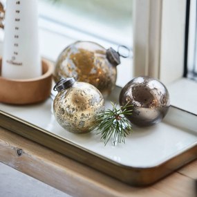 Ib Laursen Vianočná ozdoba Pebbled Rustic Brown