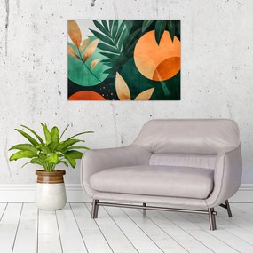 Obraz - Geometrické prírodné motívy (70x50 cm)