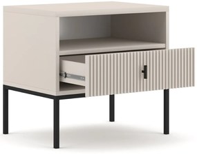 Noční stolek Maggiore 53,9 cm kašmír/černý