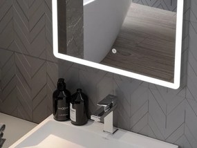 Mexen Navia osvetlené kúpeľňové zrkadlo 60 x 80 cm, LED 6000K, proti pareniu - 9803-060-080-611-00