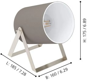 Eglo 99104 - Stolná lampa VILLABATE 1xE27/25W/230V
