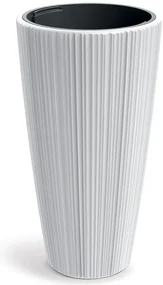 Plastový květináč OROS 39 cm bílý matný