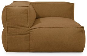 Hnedý sedací vak z textílie buklé Mass Corner 125 Left – SLOWDOWN