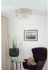 Brilagi - Stropné svietidlo DOVER SHINE 1xE27/15W/230V pr. 50 cm šedá/krémová