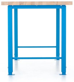 Výškovo nastaviteľný dielenský stôl Basic 170 x 80 cm, modrá