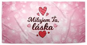 Sablio Uterák Milujem ťa, láska - 50x100 cm