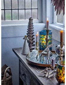 Sklenená dekoratívna tácka ø 35 cm Glacier – Bloomingville