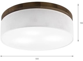 Brilagi - LED stropné svietidlo BELLADONNA 3xE27/15W/230V pr. 50 cm biele/dub