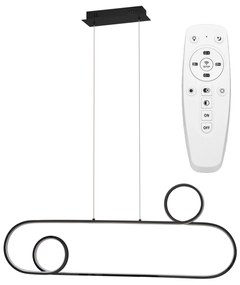 Toolight - LED stropné svietidlo APP808-CP, čierna, OSW-09885