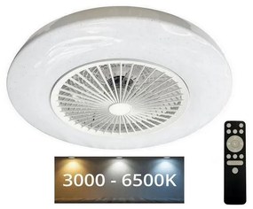 NEDES LED Stropné svietidlo s ventilátorom OPAL LED/72W/230V + diaľkové ovládanie ND3673