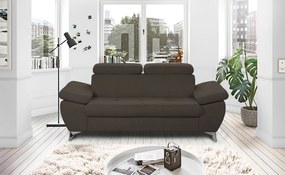 Dvojsedák Gisele, tmavo hnedá espresso látka