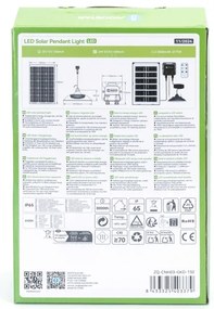 Aigostar - LED Solárny luster LED/35W/12V 3000 mAh 6500K pr. 15 cm
