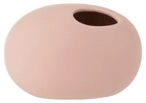 Svetlo ružová keramická oválna váza Matt Pink S - 16 * 10 * 11 cm