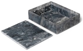 Ferm Living Úložný box Mist Charcoal 15 x 20 cm