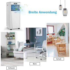 4 v 1 Prenosná klimatizácia 7000 BTU Chladenie a vetranie a odvlhčovanie 16 ℃～32 ℃ Biela