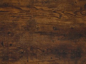 Kancelársky stôl 118 x 60 cm tmavé drevo/čierna VINCE Beliani