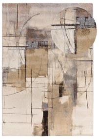 Sivo-béžový koberec 133x190 cm Beruti – Universal