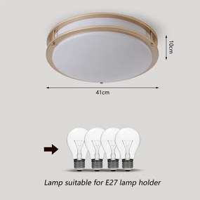 BRILAGI - Stropné svietidlo ELARO 4xE27/40W/230V priemer 41 cm zlaté