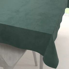 Biante Veľký zamatový obdĺžnikový obrus Velvet Premium SVP-040 Lesná zelená 160x200 cm