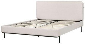 Čalúnená posteľ 160 x 200 cm béžová CORIO Beliani