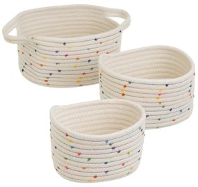 Látkové košíky v súprave 3 ks 30x18x14 cm – Casa Selección