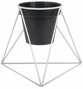 STOJAN NA KVETINÁČ TRIANGLE 40X45X24 CM BIELA